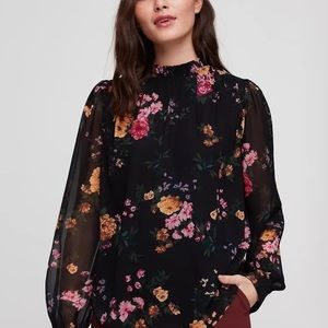 aritzia wilfred paula floral blouse M